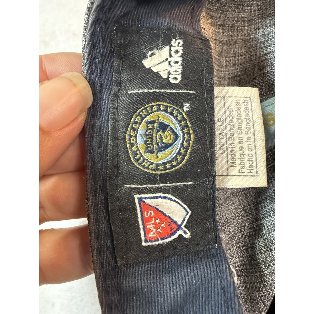 Philadelphia Union Hat Cap Fitted Mens One Size Gray Navy Adidas MLS Soccer - Picture 8 of 9